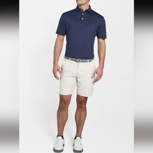 Salem High Drape Performance Short in Stone by Robert Talbott Carmel